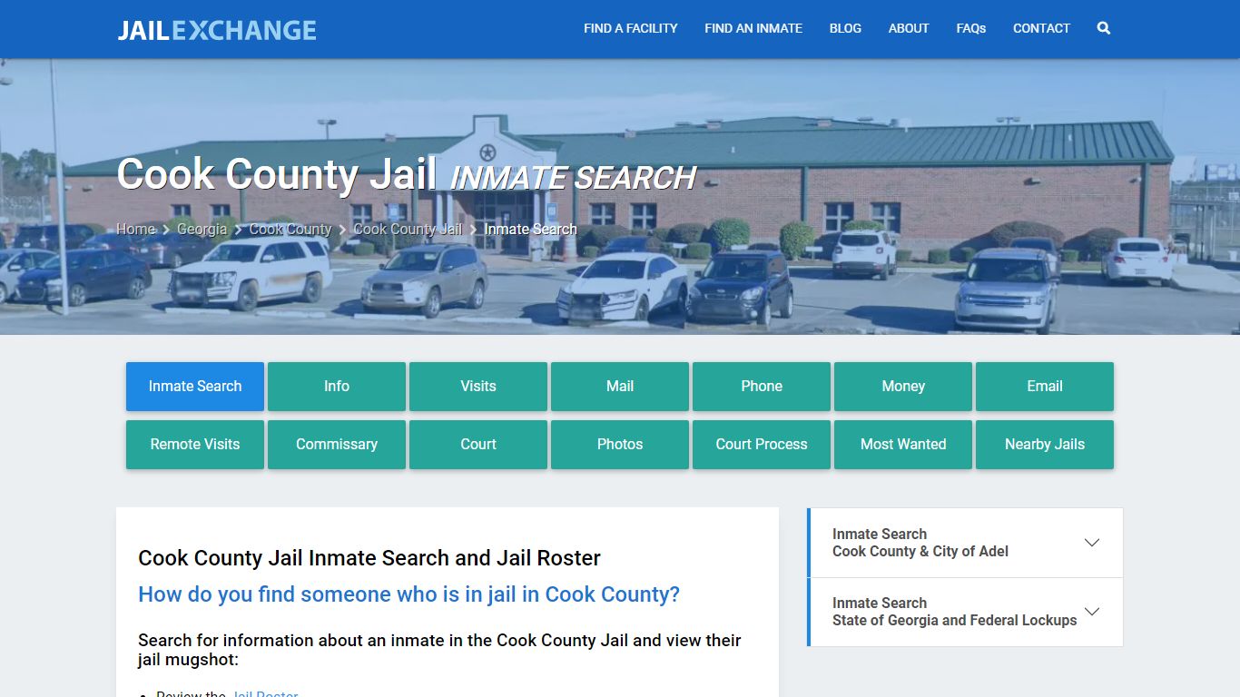 Inmate Search: Roster & Mugshots - Cook County Jail, GA